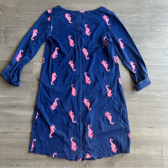 Lilly Pulitzer Arielle dress - size XS - Sea Horse Blue Flirty print - Picture 6 of 6
